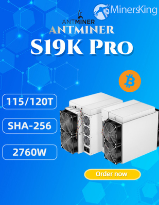 Bitmain S19k Pro BTC Asic Miner 115th/S Bitcoin Asic Machine