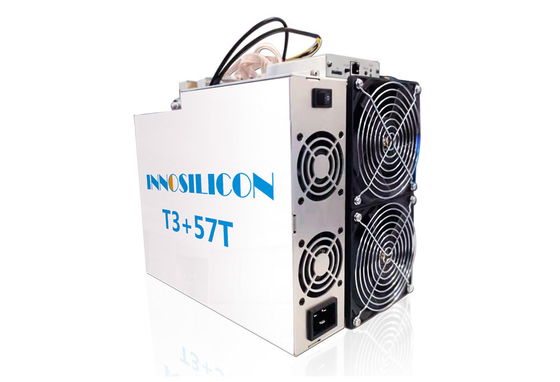 2 wentylatory BTC Asic Górnik Innosilicon T3+ 57T SHA 256 Algorithm Górnik 3300W