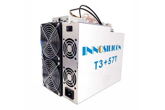 2 wentylatory BTC Asic Górnik Innosilicon T3+ 57T SHA 256 Algorithm Górnik 3300W
