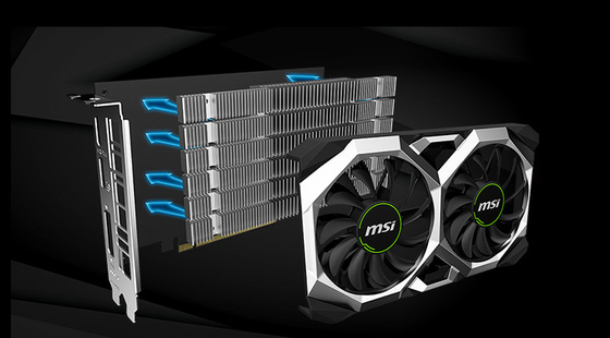 Chłodzenie z dwoma wentylatorami Karta graficzna Nvidia Gtx 1660 Super 6 GB 120 W 1770 MHz
